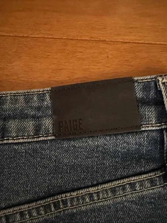 PAIGE Billy High Waist Crop Straight Jeans Moonchild Wash NWT Size 31 - Picture 13 of 14